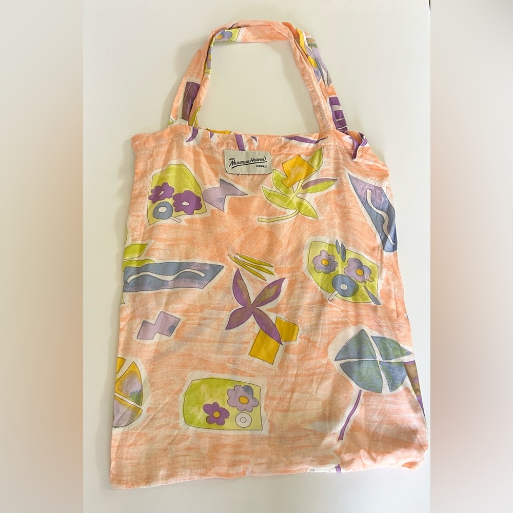 Vintage Muumuu Heaven Hawaii Material Shopping Bag Tote